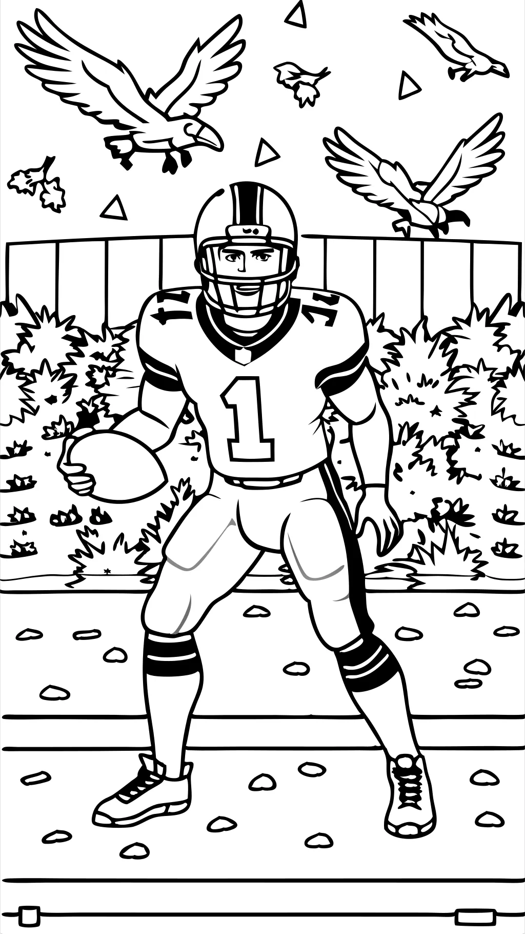 jalen hurts coloring pages